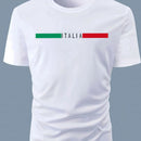 Summer men's 100% cotton casual loose oversized Italia print round neck short sleeved T-shirt top   Clothes Oversized T Shirt - M & M Global