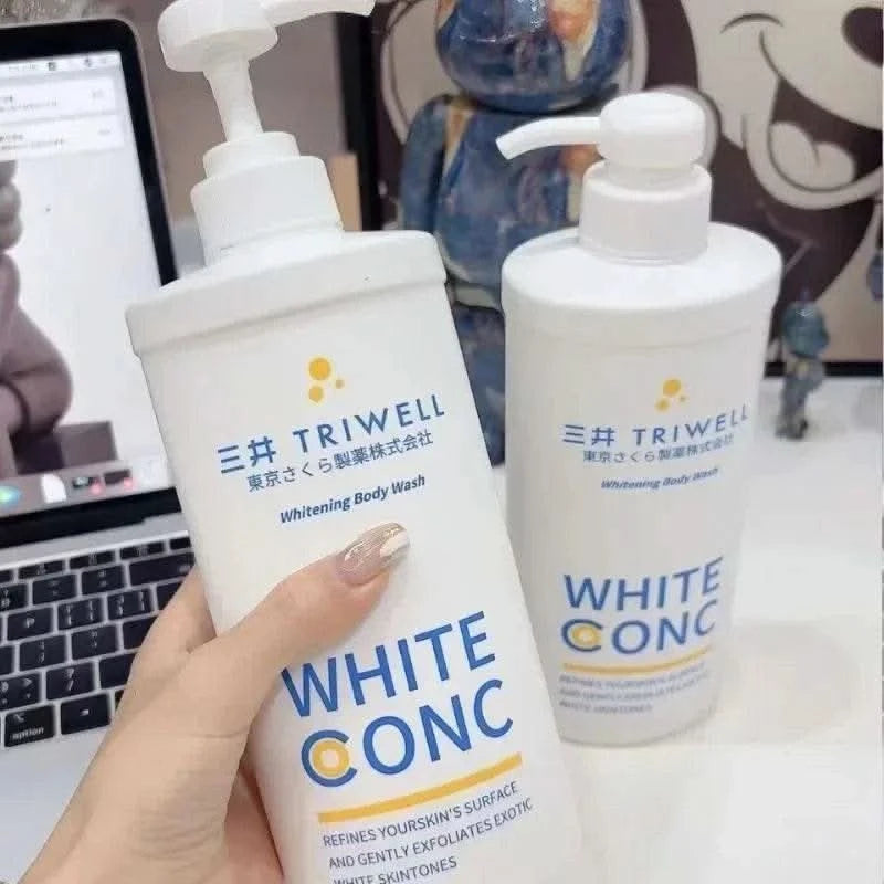 550ml Deep Cleansing Whitening Body Wash Shower Gel Removing Dirt Dead Skin Oil Control Even Skin Tone To Lighten Pigmentation - M & M Global