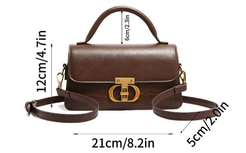 Small Leather Armpit Bags for Women, Chain Shoulder, Crossbody Bag, Ladies Vintage Underarm Handbags, Summer - M & M Global