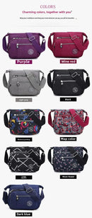 Large Capacity Nylon Crossbody Shoulder Bag for Home Use Middle-Aged And Elderly Women Casual Multi-Socket Slanting Bag - M & M Global