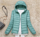 Women Puffer Jacket 15 Colors Plus Size 5XL 6XL 7XL 2025 New Spring Autumn Female Ultra Lightweight Packable Hooded Down Coats