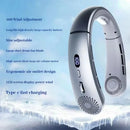 Neck Fan,Lightweight Wearable Fan, Low Noise 5 Speed Hands Free Fan, Hanging Headphone Design Sports Fan for Indoor & Outdoor