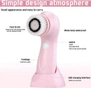 Facial Cleansing Brush Face Scrubber Electric Exfoliating Spin Cleanser Device Waterproof Deep Cleaning Massage Remove Blackhead - M & M Global