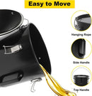 6 Gallon Fryer Grease Bucket Oil Disposal Oil Bucket with Lid and Filter Bag - M & M Global