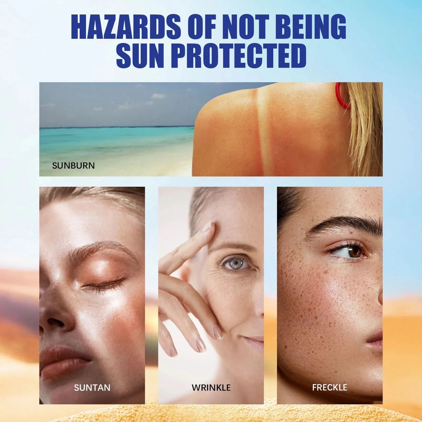 Hyaluronic Acid Sunscreen Bar Moisturizes Skin And Reduces Uv Light Refreshing Hydrating Isolating Waterproof And Uv Resistant - M & M Global
