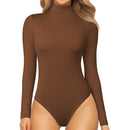 O Neck Long Sleeve Solid Color Sexy Bodysuit Women Autumn Winter Body Top Casual High Waist Lady Streetwear Bodysuits