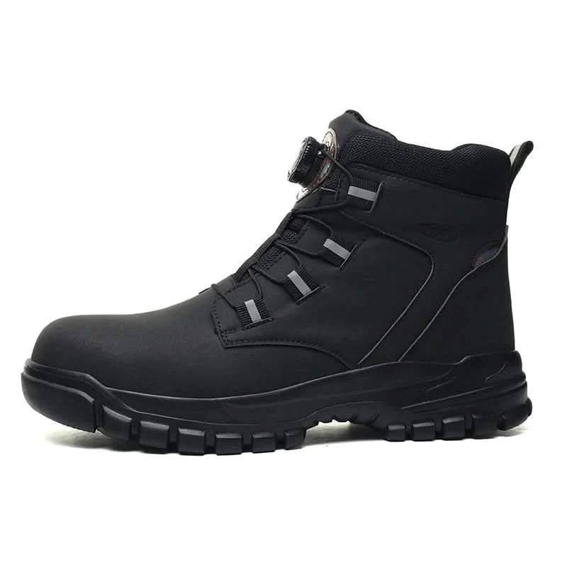 Waterproof Safety Boots Men Indestructible Steel Toe Work Boots Anti-smash Stab-resistant Safety Shoes Biker Botas Para Hombre