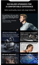 100% Lenovo Official Genuine Thinkplus XT80 Wireless Bluetooth Earphones 100h Ultra-long Battery Life Waterproof Sport Headphone - M & M Global