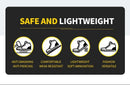 Men's Work Safety Shoes, Steel Toe Shoes, Puncture Resistant Impact Resistant Wear-resistant Outdoor Fashionable Sports Shoes