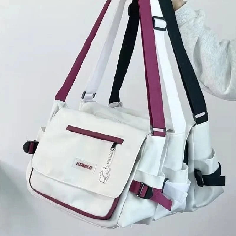Women's Bag Korean Style Female Messenger Bags College Large Capacity Versatile Shoulder Bag Student School Bags Bolsos Sac - M & M Global