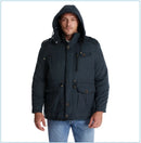 LZLLTT Men Winter Warm Parkas Mens Fleece  Jacket Parkas Men Casual Cotton Outdoor Fur Trench Padded Jackets Coats