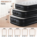 JHK Queen Twin Size Air Mattress Blow Up Double Height Non-Slip Bottom Weight Capacity 660 lbs Air Bed for Bed Home or Camping