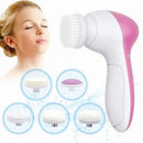 Electric Facial Cleaner 5 IN 1 Face Cleansing Brush Wash Machine Spa Skin Care Massager Blackhead Cleaning Facial Cleanser Tools - M & M Global
