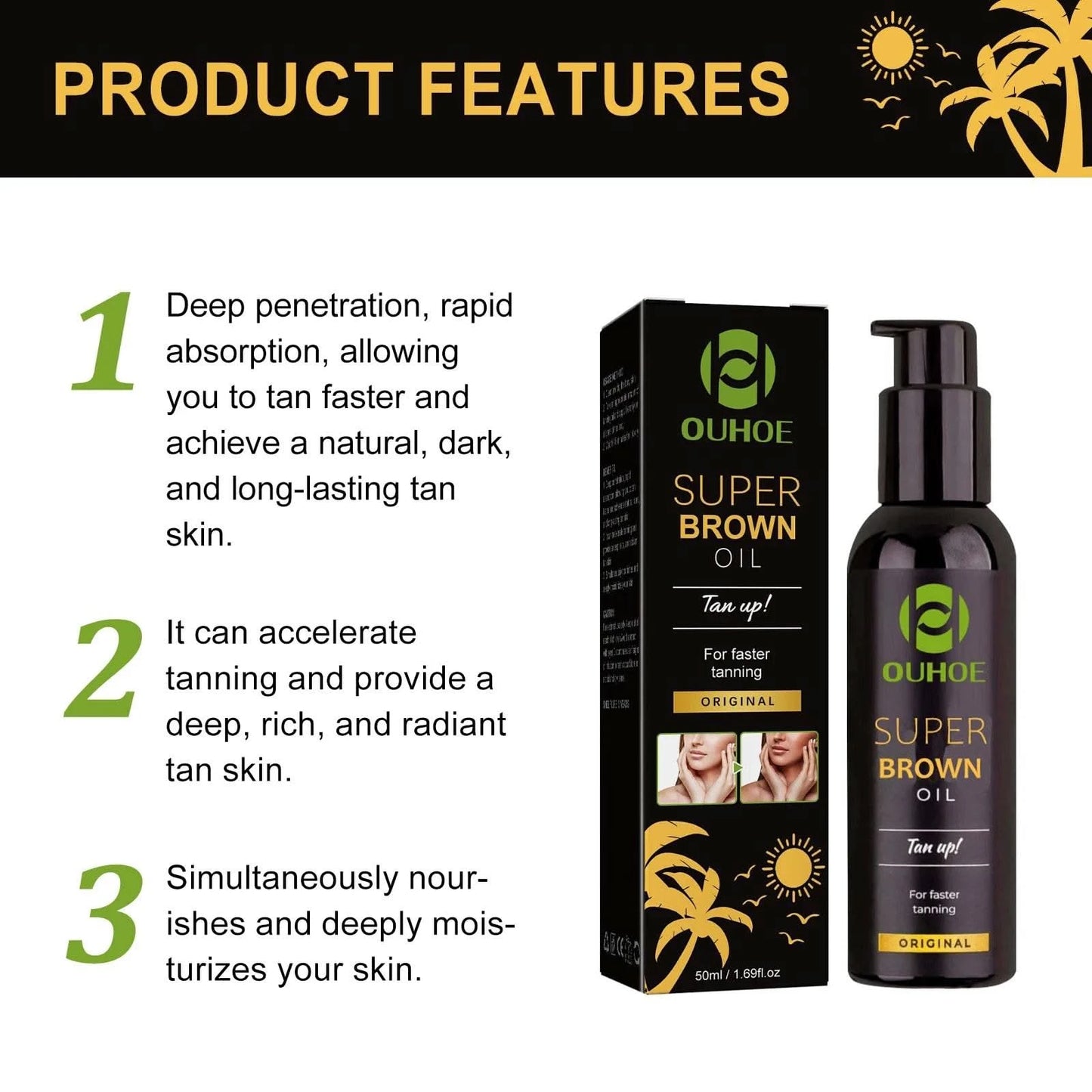 Dark Self Tanner Mousse The Darkest Tan Possible Sunless Tanning Foam Golden Bronzing Glow No Fake Tan Smell Vegan Cruelty Free - M & M Global