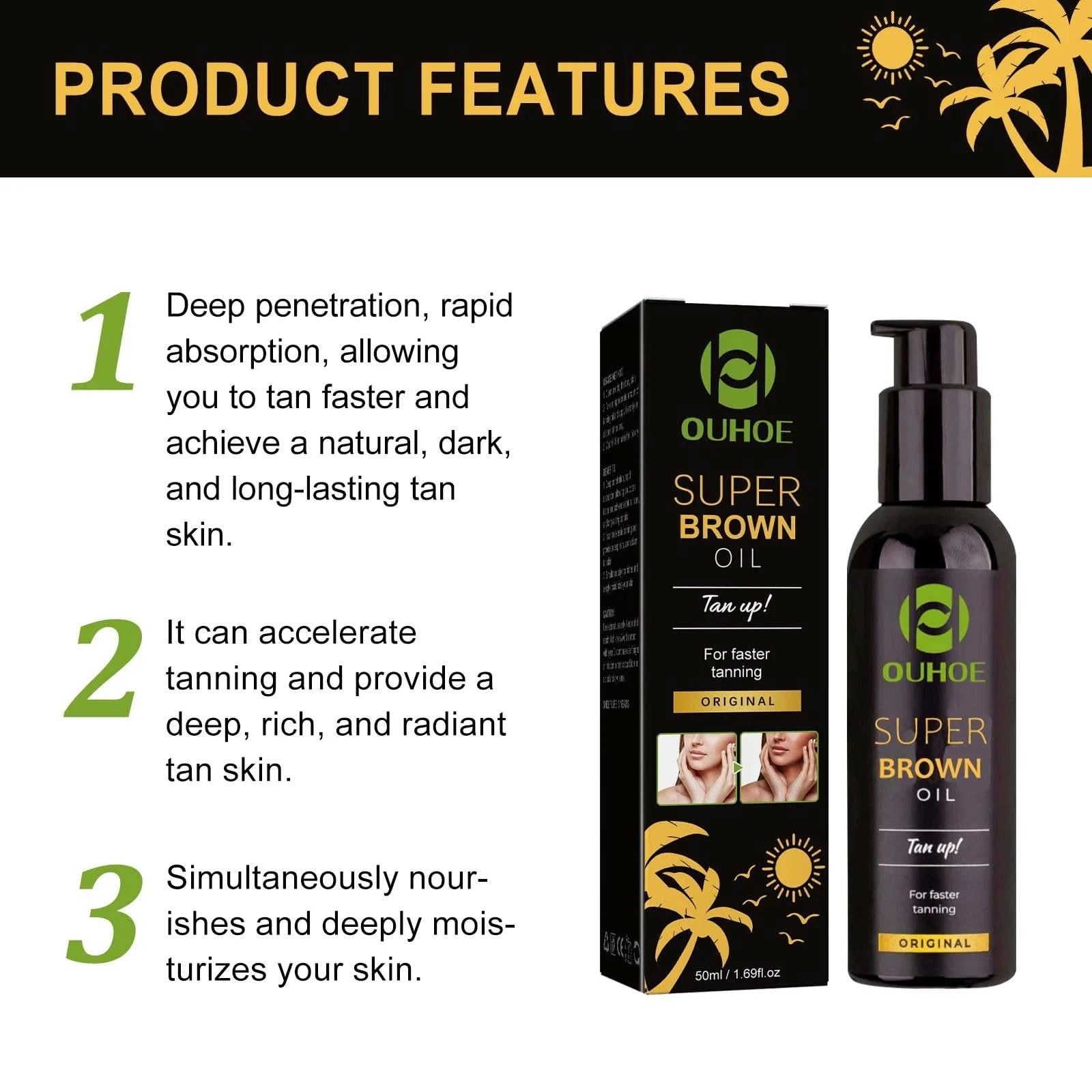 Dark Self Tanner Mousse The Darkest Tan Possible Sunless Tanning Foam Golden Bronzing Glow No Fake Tan Smell Vegan Cruelty Free - M & M Global