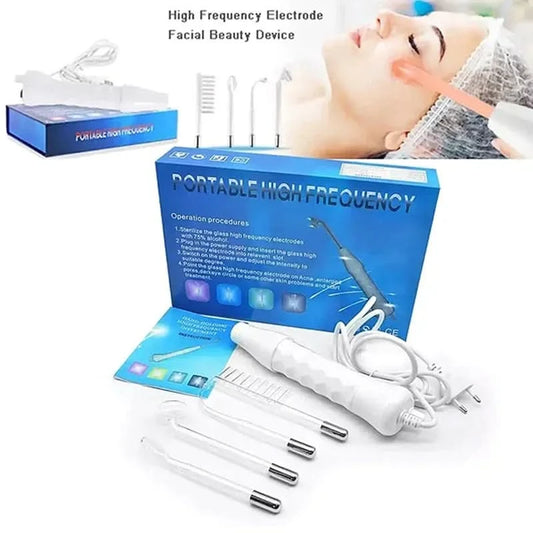 Portable High Frequency Facial Machine Skin Therapy Acne Spot Wrinkles Remover Beauty Facial Care Acne Spot Wrinkles Remover - M & M Global