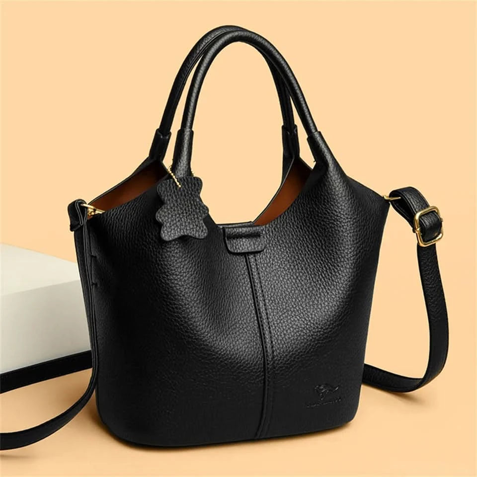 Soft Leather Handbags for Women Vintage Shoulder Bag Luxury Designer Ladies Large Capacity Bags Sac A Main - M & M Global