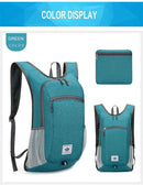 Portable Foldable Backpack,Men Women Ultralight Folding Bag,Outdoor Climbing Cycling Hiking  Knapsack Travel Daypack - M & M Global