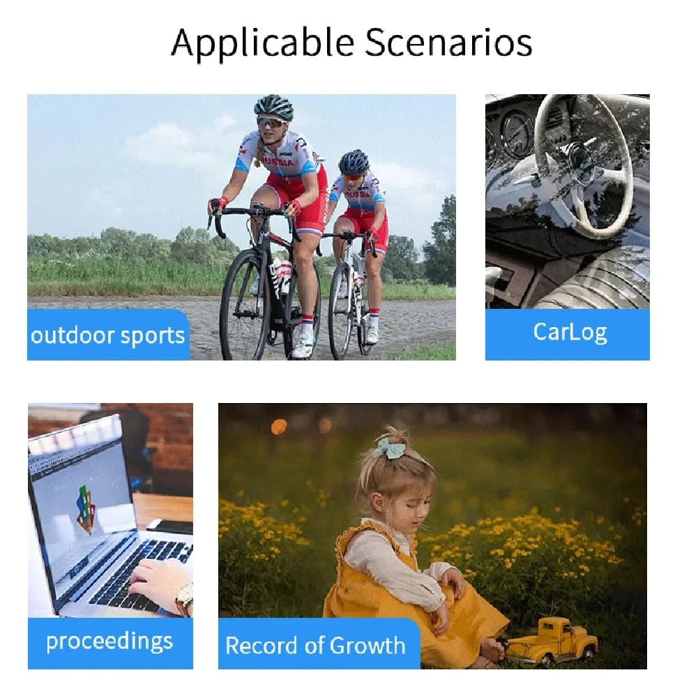 HD 1080P Mini Camera Night Vision Portable Camera Small Rotating Bicycle Stand Recorder Outdoor Sports Camera With Back Clip - M & M Global