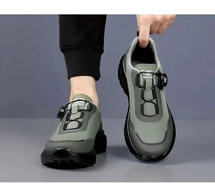 Fashion Casual Men's Shoes Designer Rotating Buckle Men Sneakers Thick-Soled Comfortable Outdoor Walking Shoes Zapatillas Hombre - M & M Global