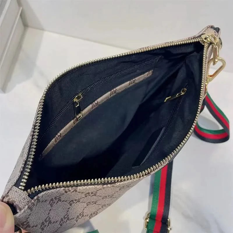 New men's and women's universal casual crossbody bag Fashion printed one-shoulder hand bag all-matching commuter bag - M & M Global