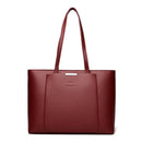 Solid Color Luxury Handbag Women Bags Designer HIgh Quality Leather Shoulder Bags for Women 2024 High Capacity Shopping Tote Bag - M & M Global