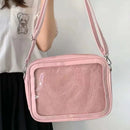 apanese High School Girls Crossbody Bags PU JK Handbags Transparent Itabag Women New bags Leather Shoulder Bag Bolso - M & M Global