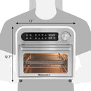 EAF1010D Programmable 10L Air Fryer Convection Countertop Oven, 8 Menu Settings, Temperature + Timer Controls, Bake, Toast, Broi - M & M Global