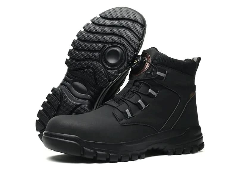 Waterproof Safety Boots Men Indestructible Steel Toe Work Boots Anti-smash Stab-resistant Safety Shoes Biker Botas Para Hombre