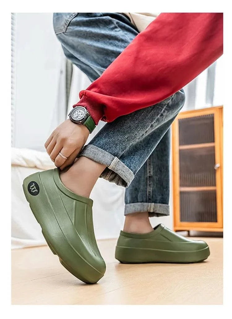 A Pair of Men's Wear-Resistant Men's Casual Shoes, Non-Slip, Wear-Resistant, Waterproof Work Shoes, Casual Sports Shoes for Men - M & M Global
