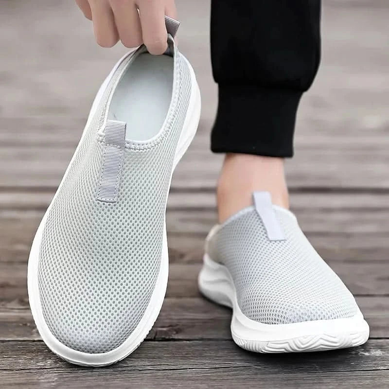 Men's Sneakers Comfortable Lightweight Soft Half Slipper Flat Running Shoes Outdoor Casual Sports Shoes Man Shoes - M & M Global