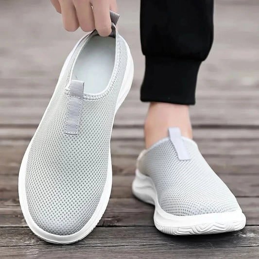 Men's Sneakers Comfortable Lightweight Soft Half Slipper Flat Running Shoes Outdoor Casual Sports Shoes Man Shoes - M & M Global