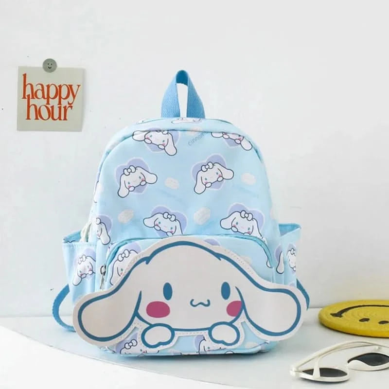 Kawaii Hello Kitty Kuromi Cinnamoroll Backpacks Cute Cartoon My Melody Pochacco Pompom Purin Anime Storage School Bag Sac A Dos - M & M Global