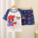 Lightweight Short Sleeve Pajama Set for Children Comfortable and Breathable Summer Homewear for Boys and Girls Daily Use - M & M Global