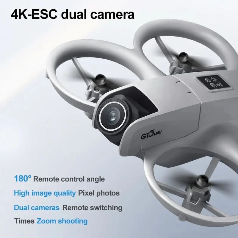 NEW Drones GT3 GPS 8K Professional HD 180° Dual Cameras 5G WIFI Brushless Motors Obstacle Avoidance FPV Foldable Quadcopter Toys - M & M Global