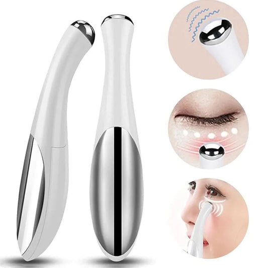 Electric Eye Massage Pen Small and Portable Beauty Facial and Eye Care Dry Battery Power Supply Lightweight and Portable - M & M Global