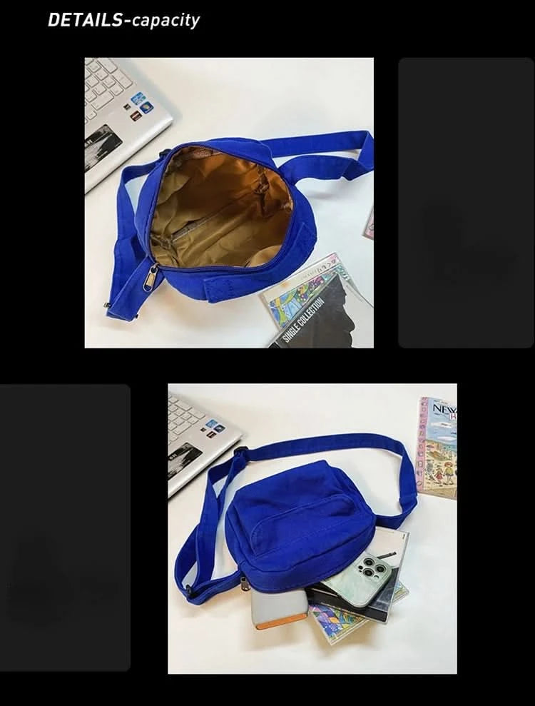 Fashion Small Canvas Crossbody Bags for Women 2025 Mini Shoulder Phone Purse Girl Student Cotton Cloth Mini Female Handbags Flap - M & M Global