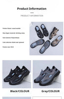 Summer New Men's Baotou Casual Net Surface Breathable Beach Shoes Lightweight Non-slip Sandals for Men sandal casual sneakers - M & M Global