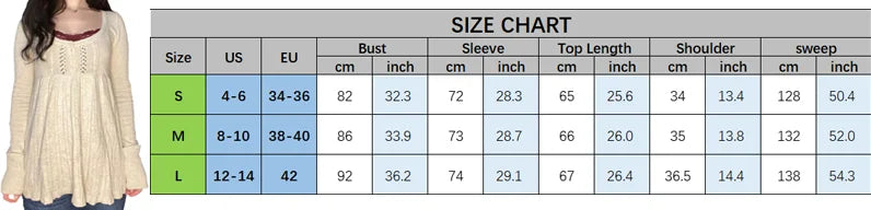 2000s Vintage Long Sleeve Babydoll Knitted Sweater Tops Cottage Milkmaid Pullovers Aesthetic Grunge Y2k Knitwear T-shirts Women