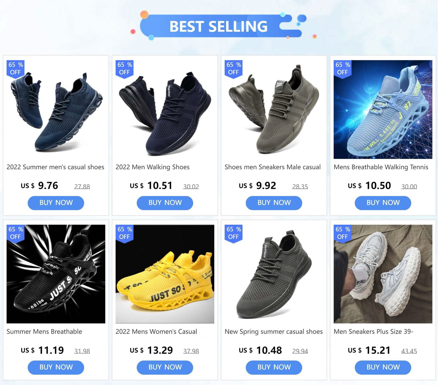 Damyuan Men Light Running Shoes Jogging Shoes Breathable Man Sneakers Slip on Loafer Shoe Men's Casual Shoes Size 46 2020 - M & M Global