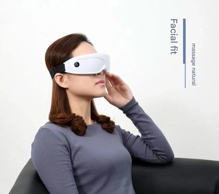 Eye massager with 9 modes and multi frequency vibration 22 magnets for eye massage caring for eye health and safety materials - M & M Global