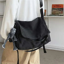 Canvas Messenger Bag Ladies Big Capacity Handbags Shoulder Bag Youth Girls Student School Bags Fashion Men Crossbody Bags Bolsos - M & M Global