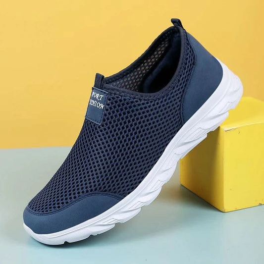 2023 Lightweight Men Casual Shoes Breathable Slip on Male Casual Sneakers Anti-slip Men's Flats Outdoor Walking Shoes Size 39-47 - M & M Global