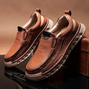 2024 Retro Loafer Genuine Split Leather Classic Shoes Sewing Comfortable Men Casual Slip-on Club Party Shoe Spring Summer - M & M Global