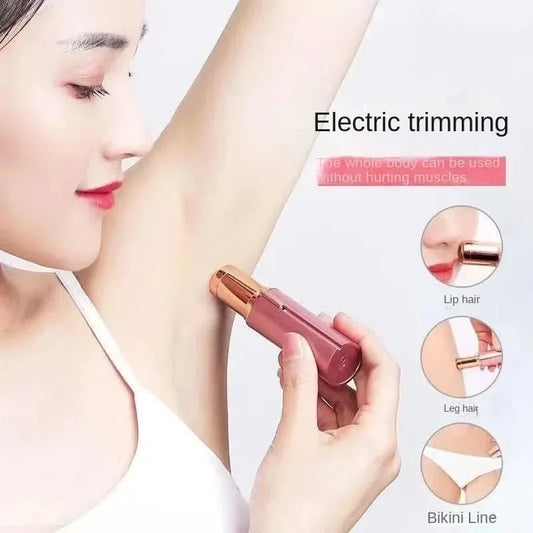 Eletric Epilator For Women Portable Lipstick Shaped Painless And Effective Facial Hair Removal Home Personal Care Appliances - M & M Global