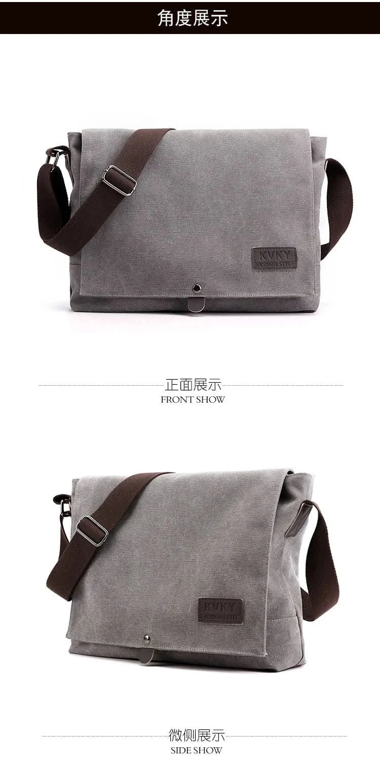 Men's multi-functional shoulder bag, leisure large capacity business travel bag, fashionable storage sling bag - M & M Global