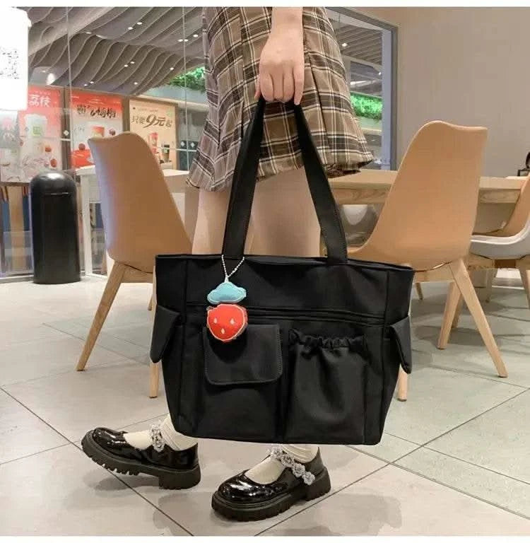 Bag Women Messenger Bag Preppy Student Book Bag Nylon Shoulder Bags Commuter Handbag Women - M & M Global