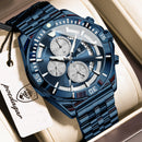 POEDAGAR Luxury Sports Man Wristwatch Waterproof Luminous Chronograph Date Quartz Men's Watches Casual Stainless Steel Men Watch