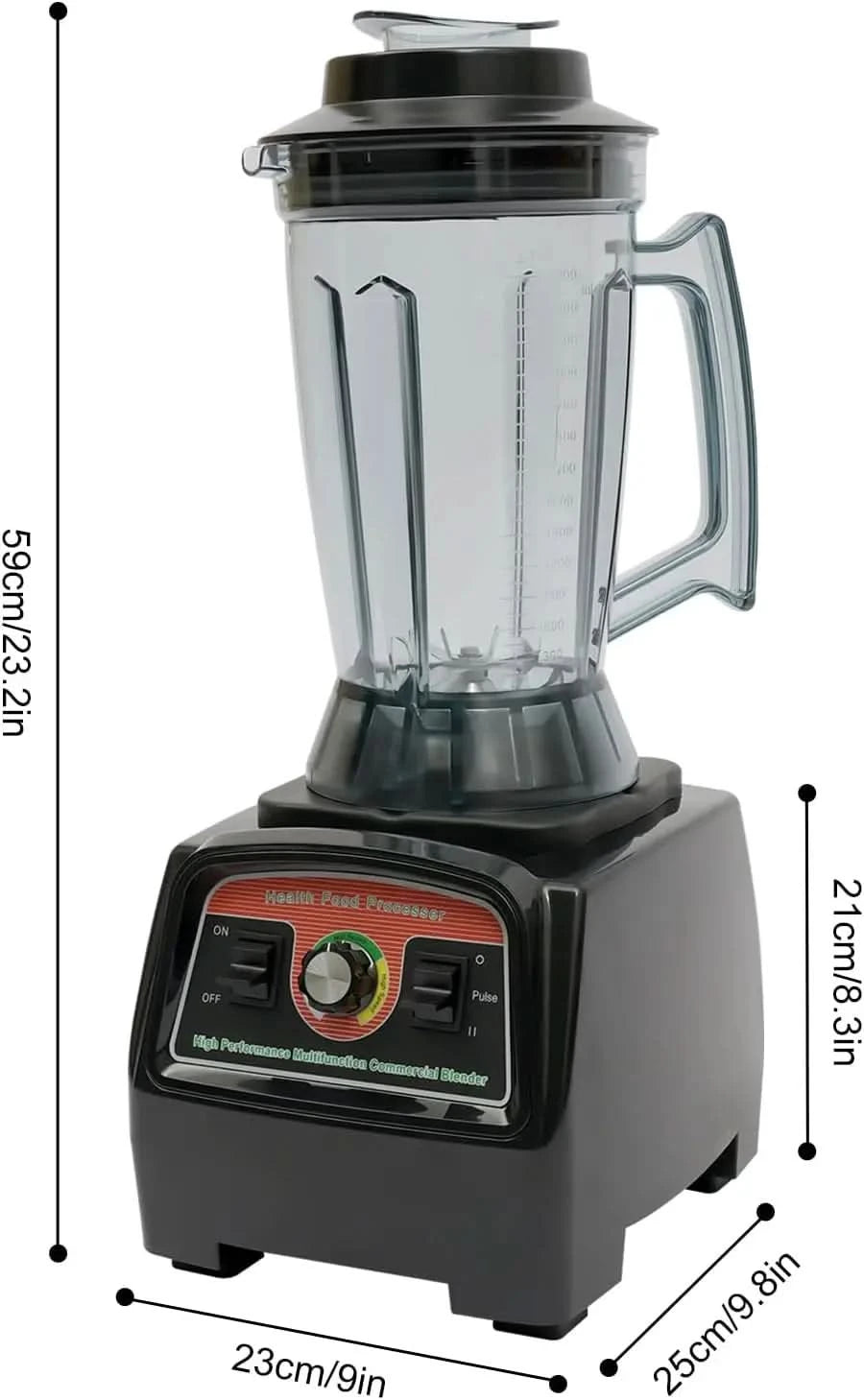 Commercial Stirrer, 2800W 57000RPM 3.9L Heavy Duty Stirrers Professional Countertop Stirrer Home High Speed Smoothie & Shakes St - M & M Global