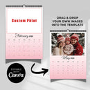 1pc/2pcs 2026 Custom Calendar - Personalized Wall Calendar Upload 6 photos Wall calendar Birthday, Christmas, New Year gift